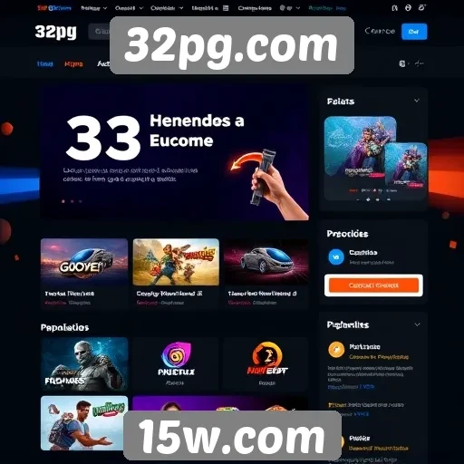 Interface e usabilidade do site 32pg.com
