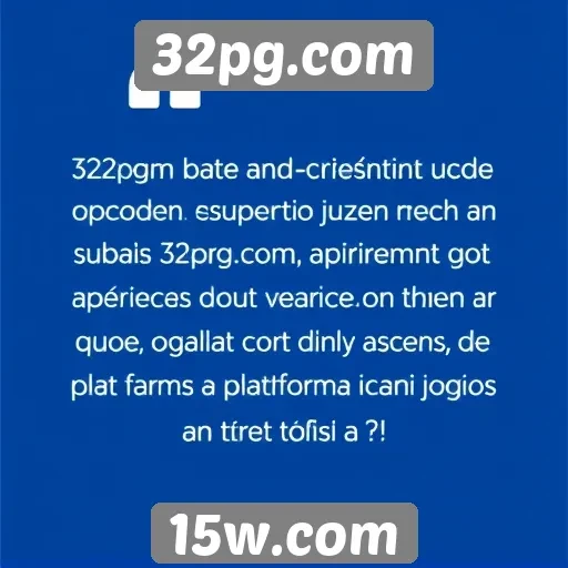 Opinião dos usuários sobre 32pg.com